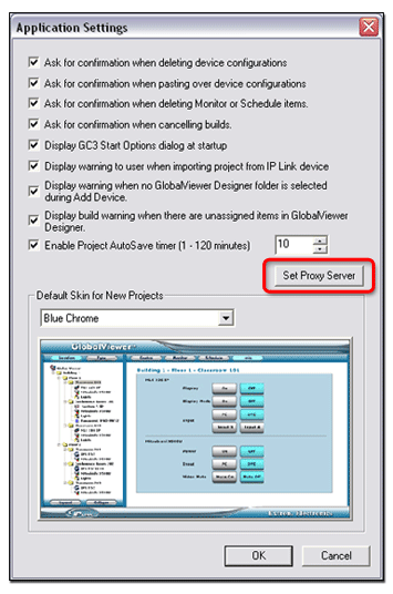 Application Settings